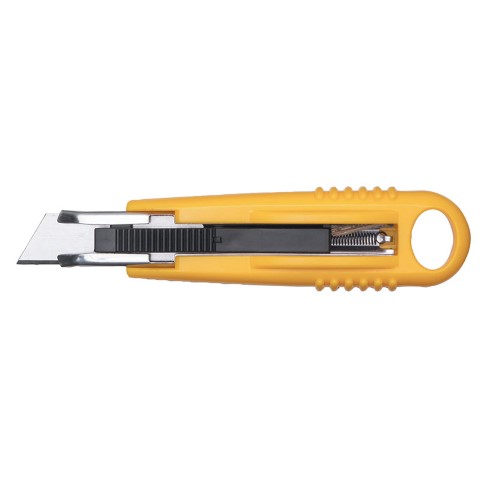 STERLING SAFETY SIDE-SLIDE SELF RETRACTING KNIFE YELLOW CARDED
